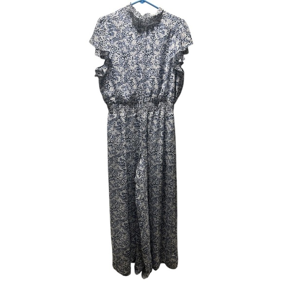 {MSK} Women’s Flutter-Sleeve Smocked-Waist Jumpsuit - Picture 2 of 6